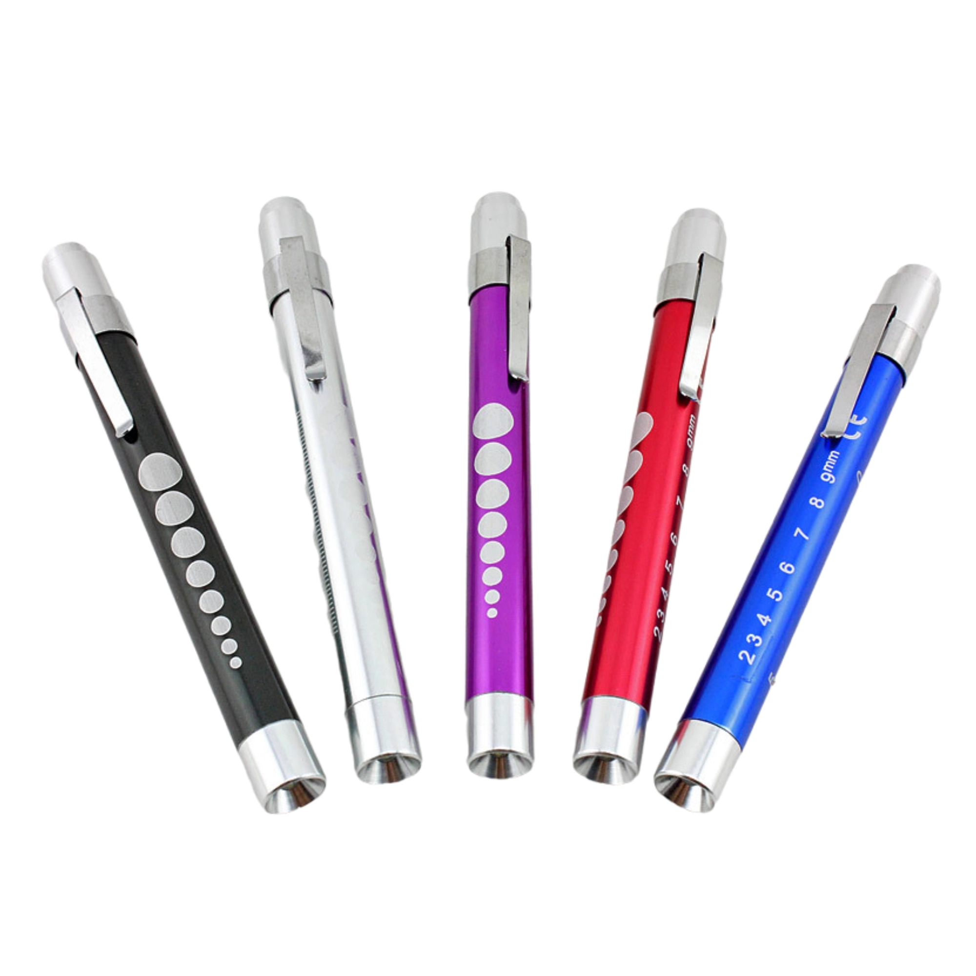 Aluminum Nurse Doctor Checking Penlight With Pupil Gauge 8