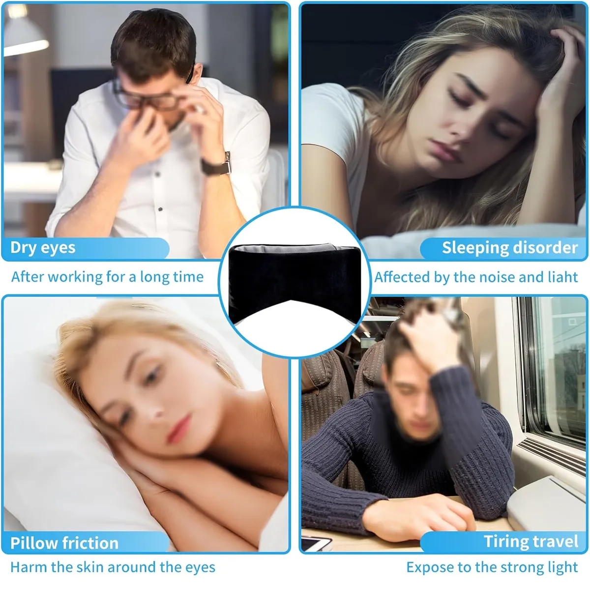 Double Sided Large Covers Sleep Eye Mask 2