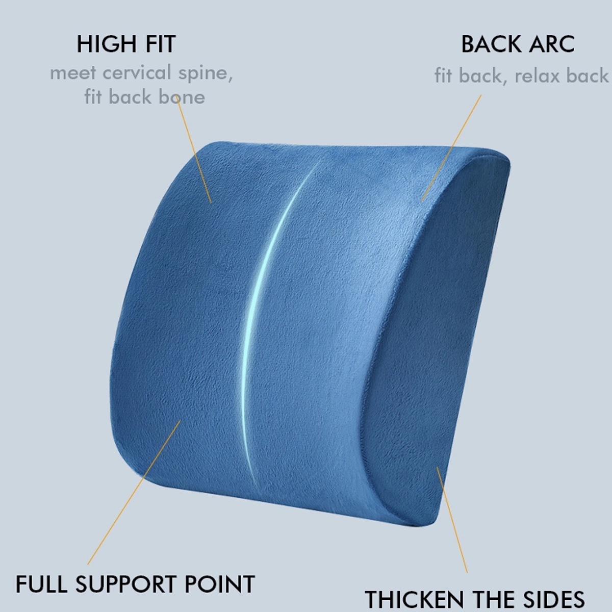 Memory Foam Back Support Cushion 5