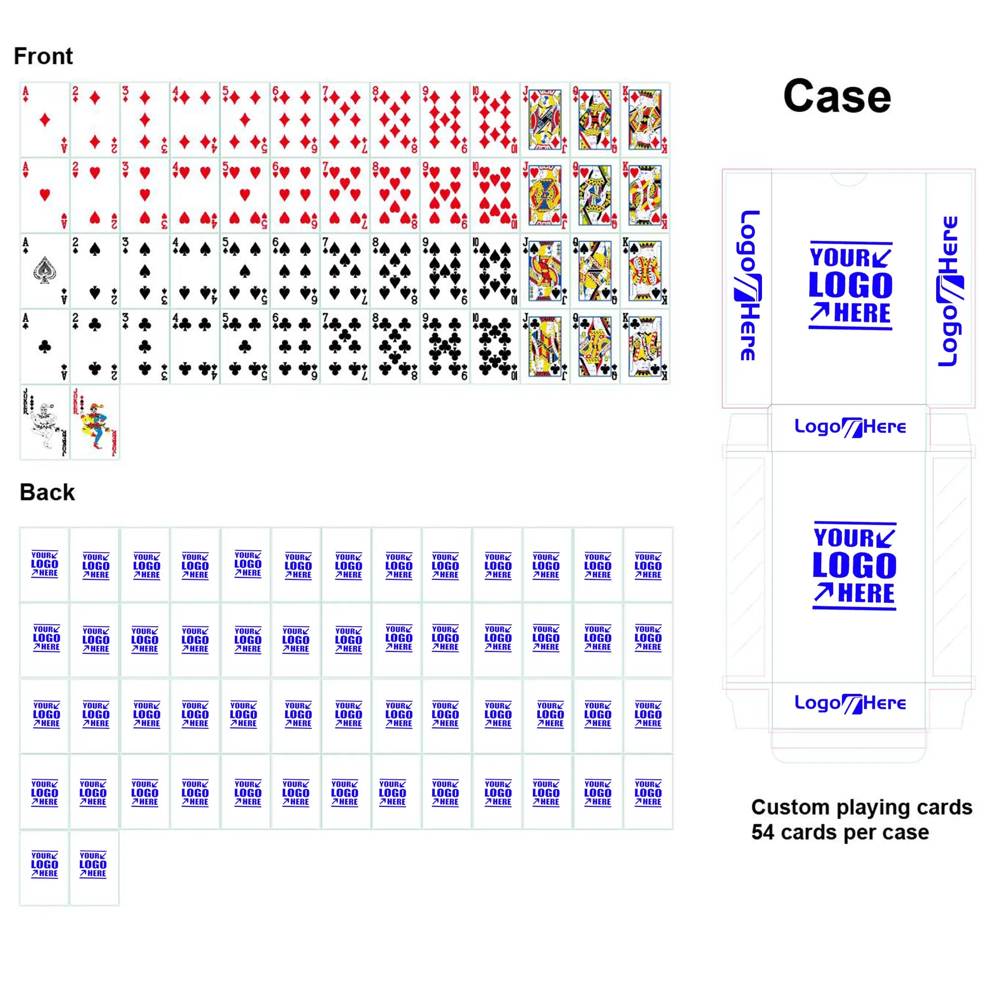 Standard Poker Playing Cards MOQ 100 Decks 2