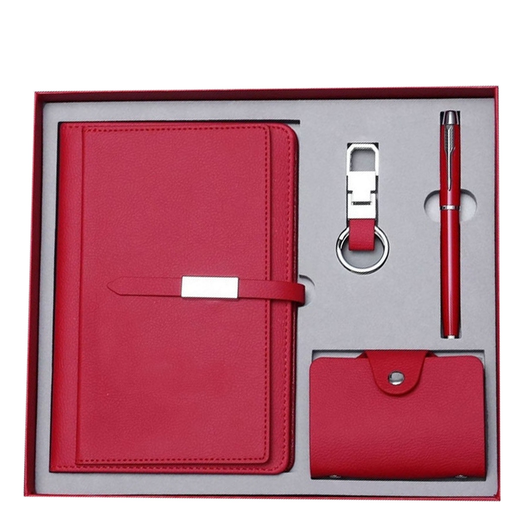 Notebook Gift Set Including Pens, Card Holders, Key Chains 3