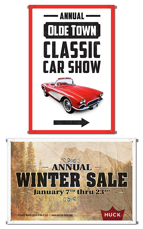 Banner - 2' x 3' - Gloss Vinyl (Includes Plastic Adhesive Grommet Tabs) 1