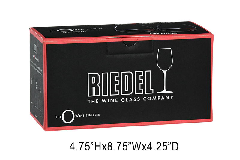 Riedel O Series -Pinot Noir Set of 2 - Deep Etched 1
