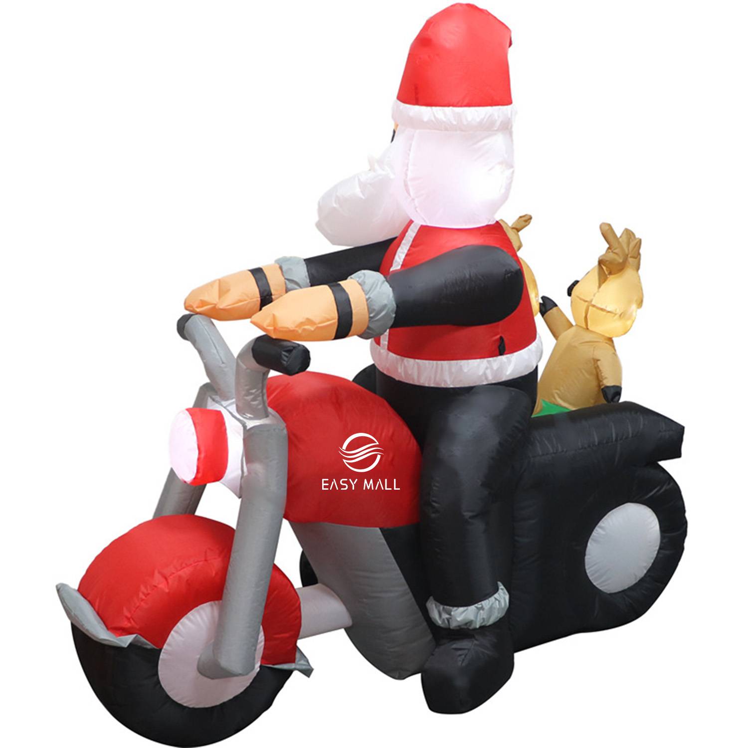 Christmas Inflatable Santa Claus and Three Reindeer on Motor 3