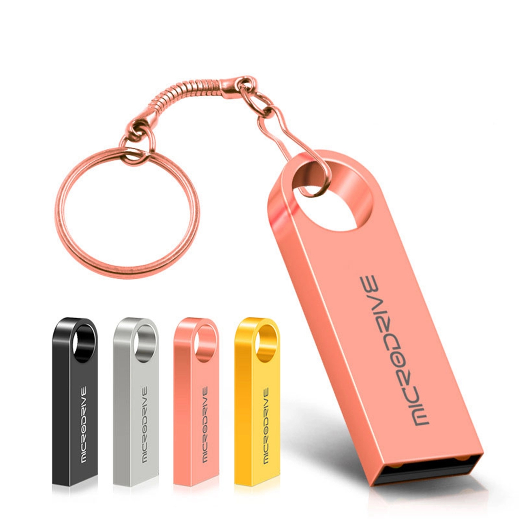 4G/8G/16G/32G/64G/128G Portable Key Ring Mini Flash Drive 2