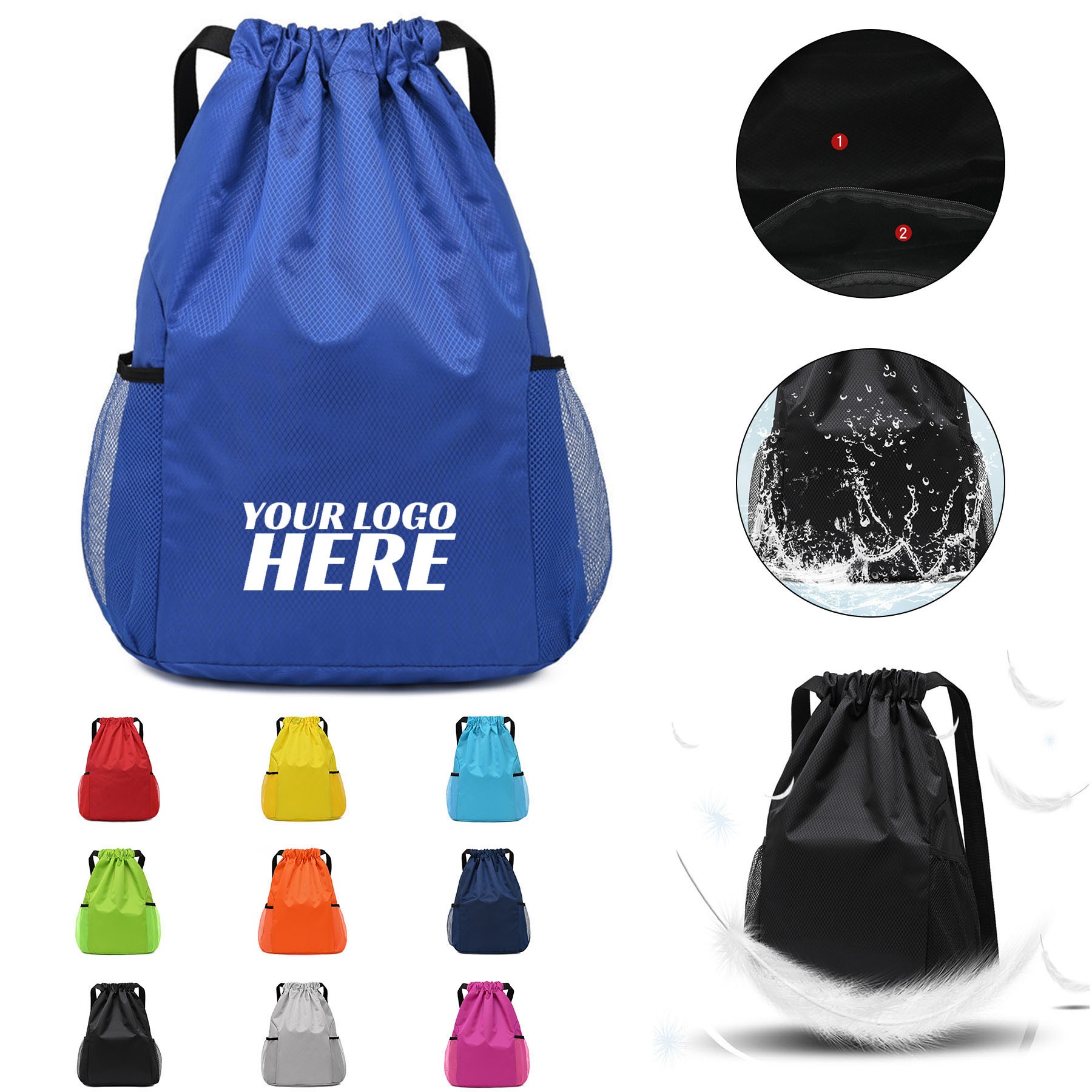 Unisex Water Resistant Gym Bag