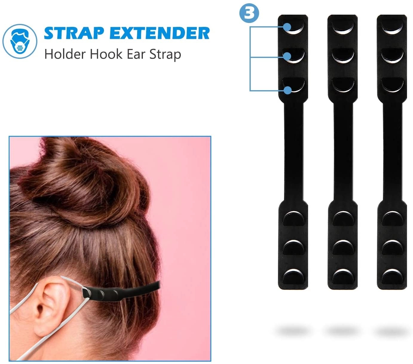 Anti-slip Mask Ear Grips Extension Hook 4