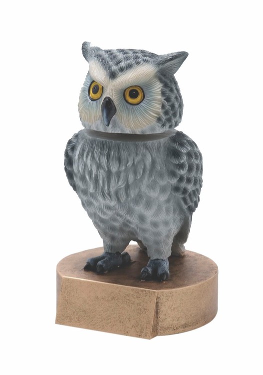 Owl Mascot Bobble Head Figure 1