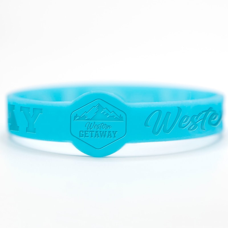 1/2 Inch Debossed Figured Wristbands 22