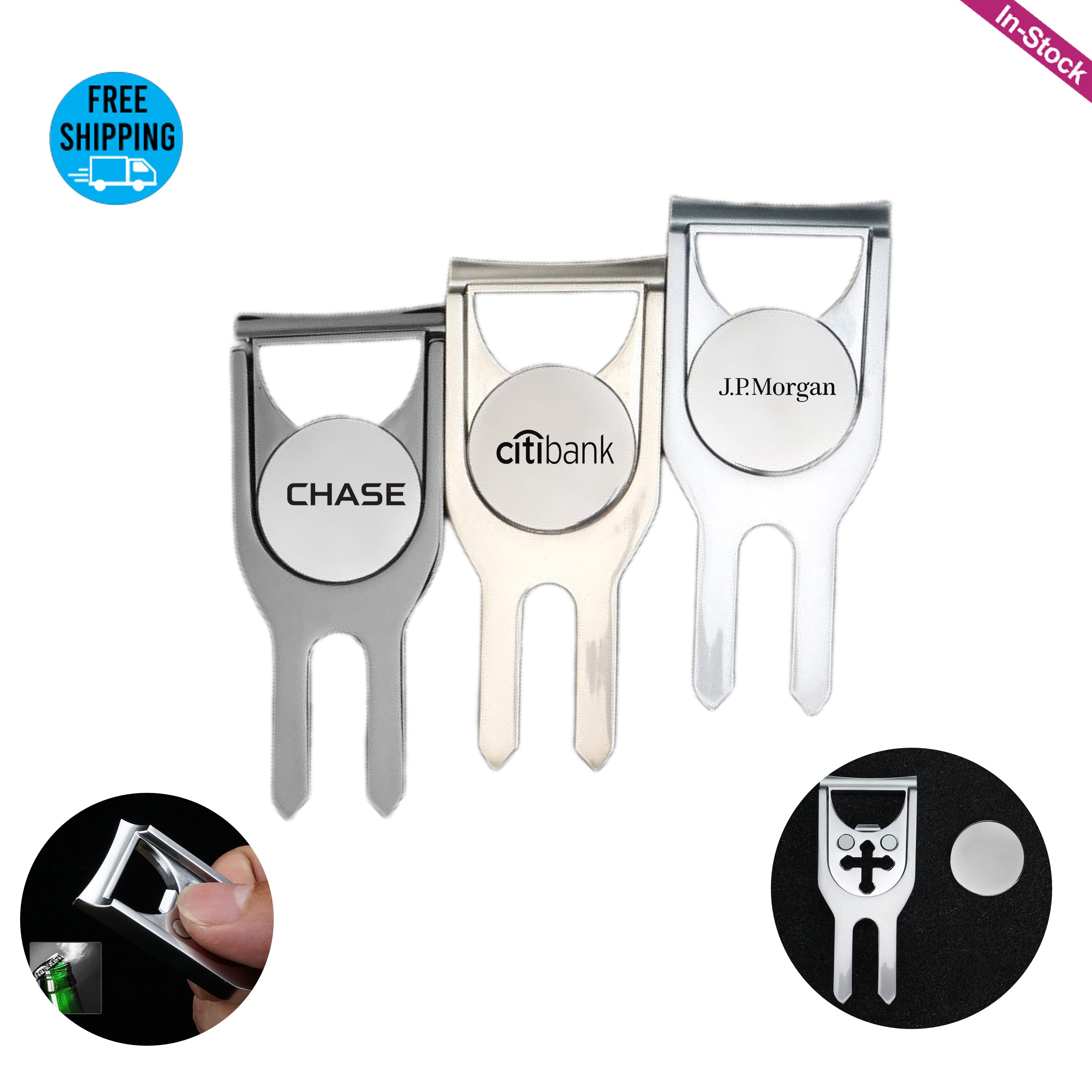 Golf Divot Repair Tool with Bottle Opener 2