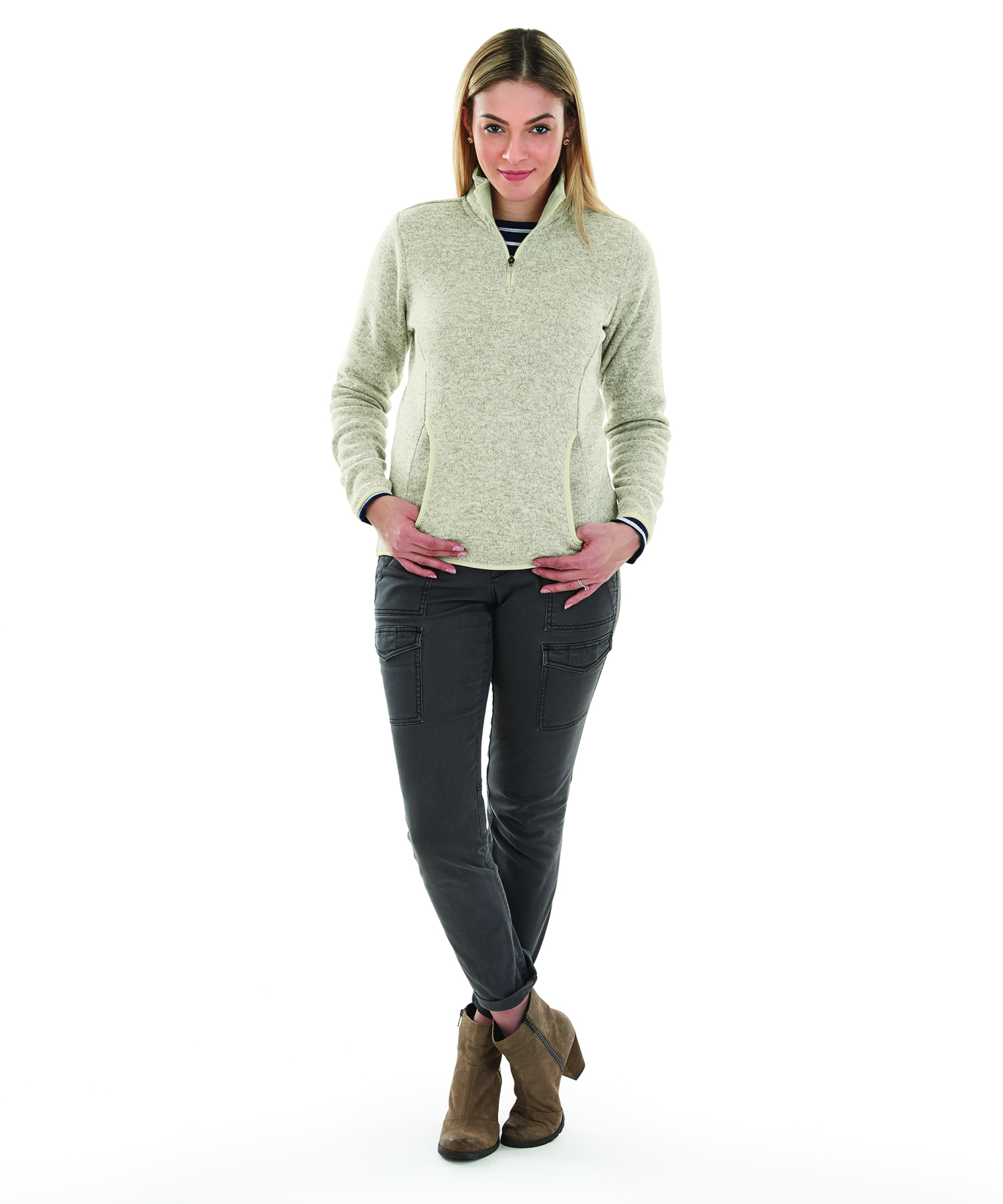 Women's Heathered Fleece Pullover 42