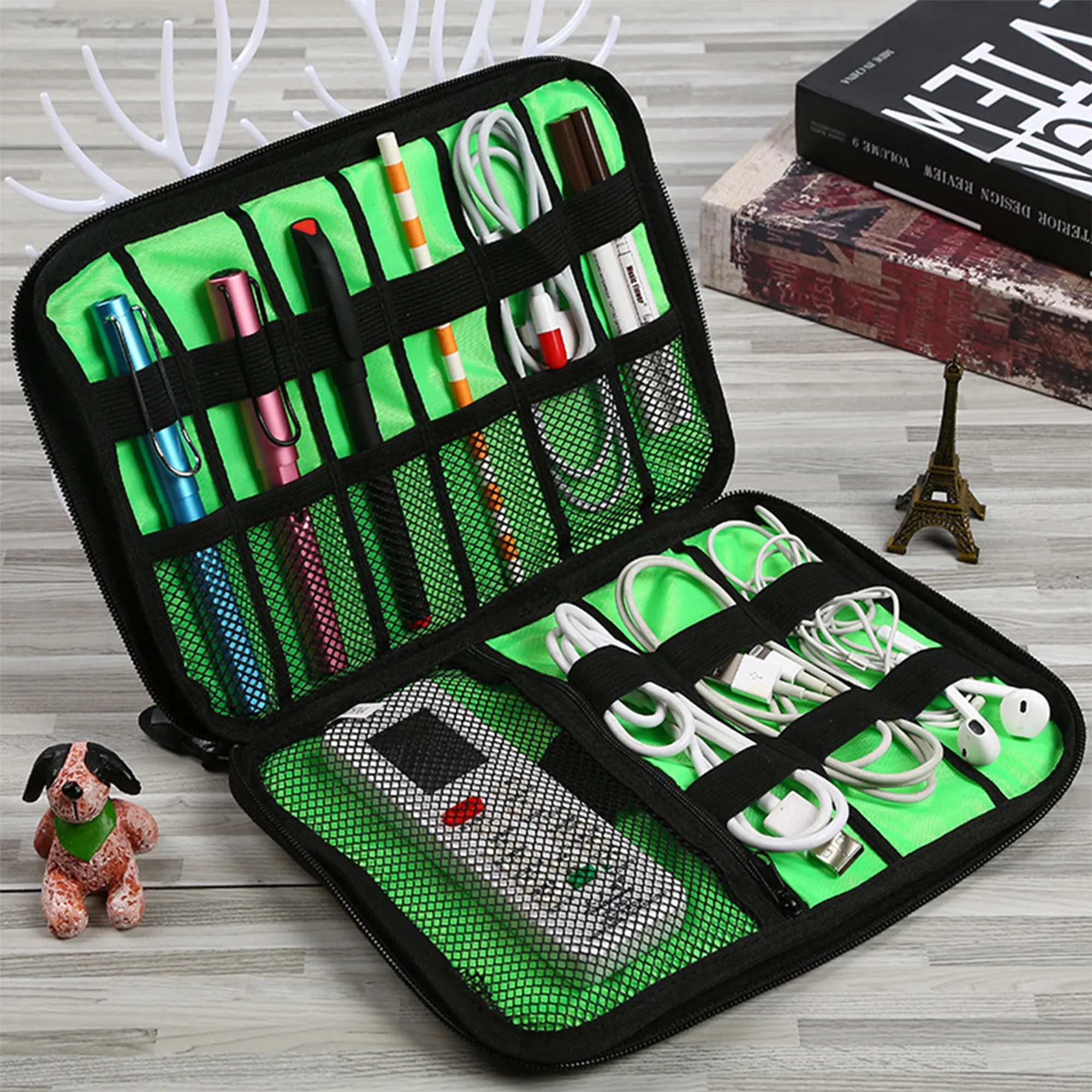 Premium Gucci Nylon 900D Cable Storage Travel Case 3