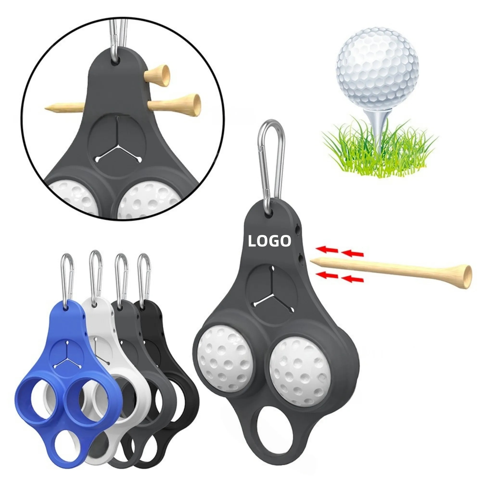 Silicone Golf Ball Holder Sleeve 5