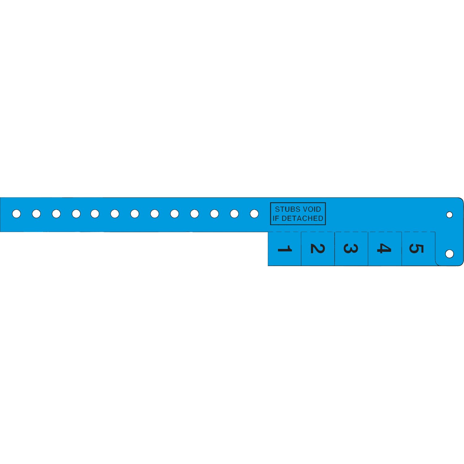 Multi-Tab Vinyl Wristband with 5 Tabs 1