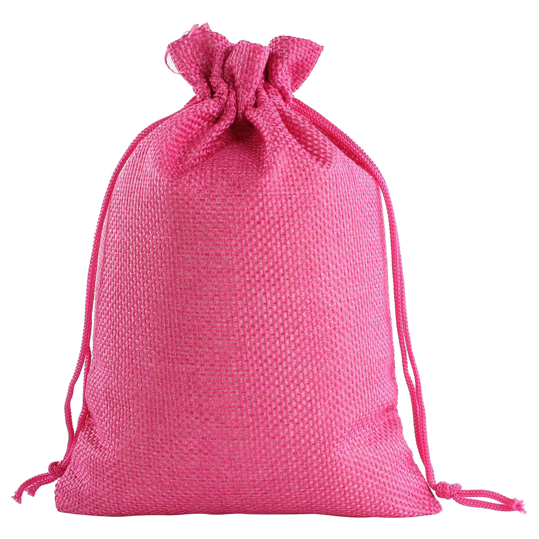 Burlap Drawstring Bag 17