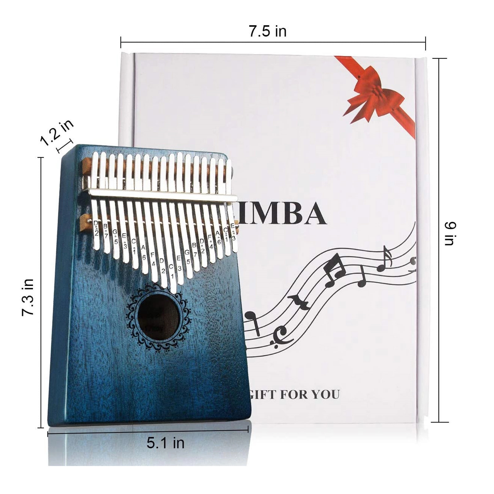 17 Keys Thumb Piano Kalimba 7