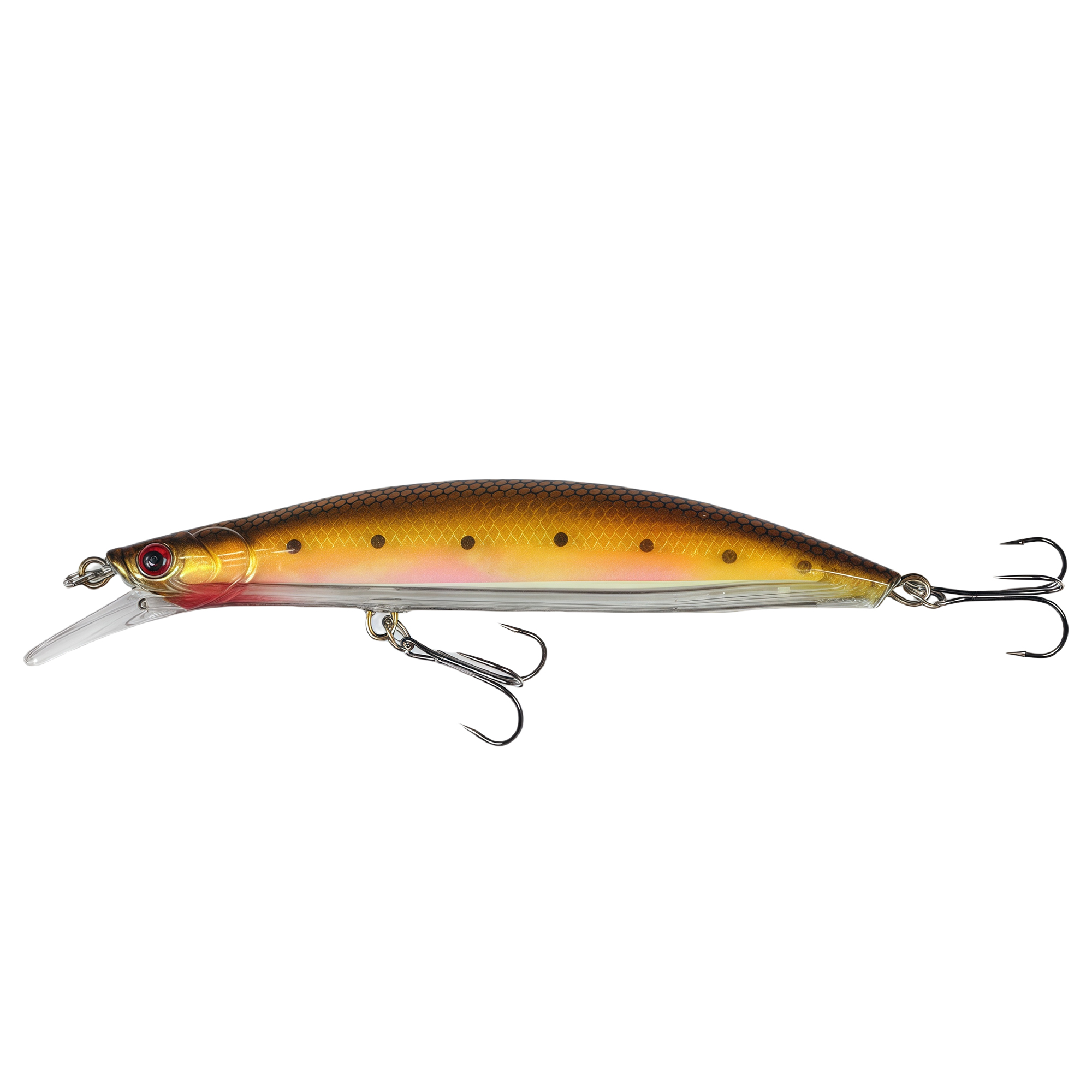 22g Laser Painted Minnow Hard Lure Bait with Sharp Hooks for Long Casting 2