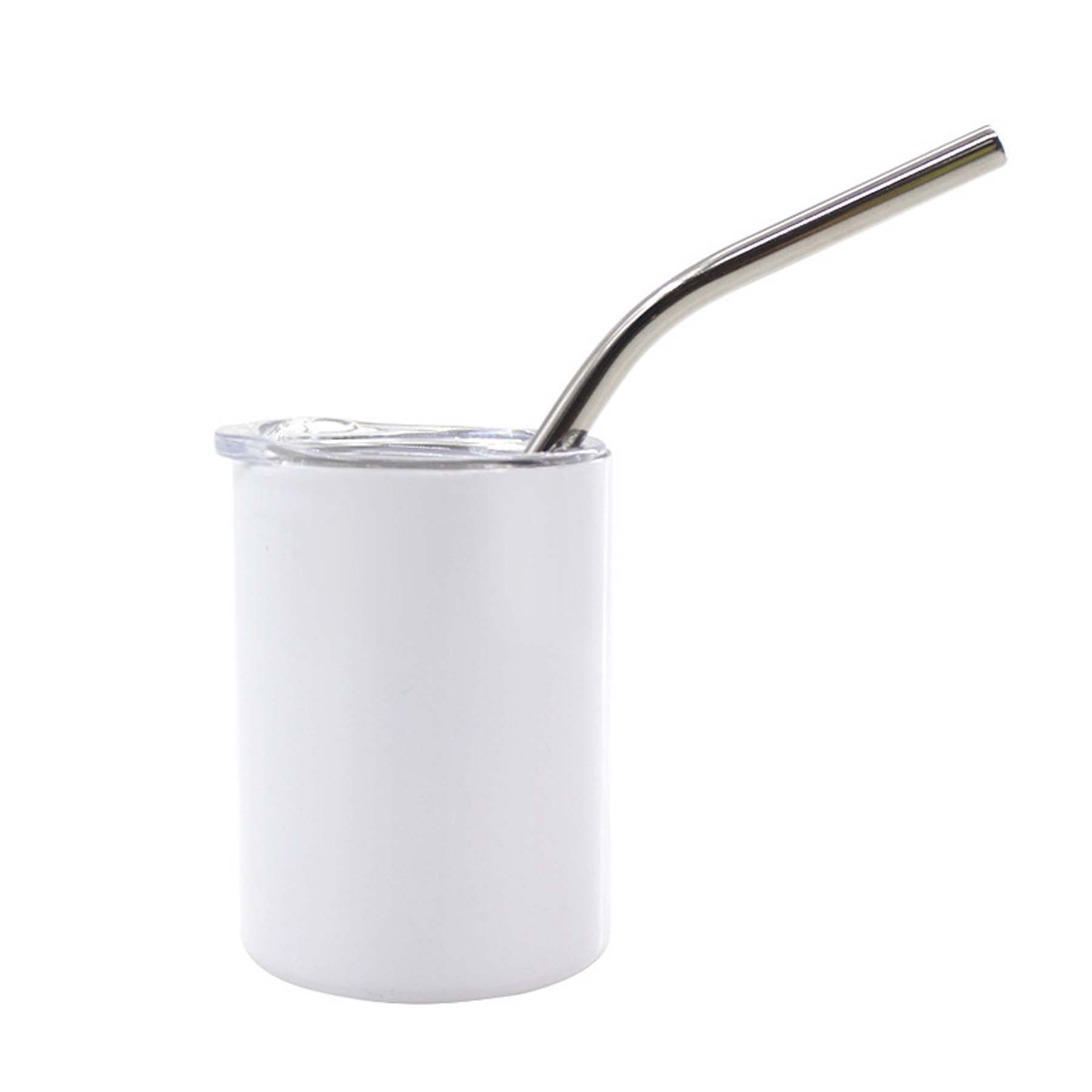 3 oz Stainless Steel Insulated Tumbler with Straw 6