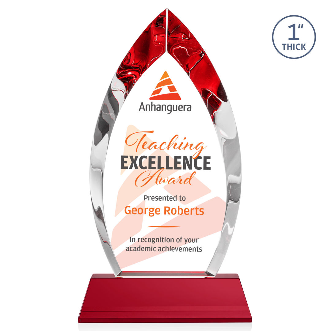 Marinello VividPrint™ Award on Base - Red 10