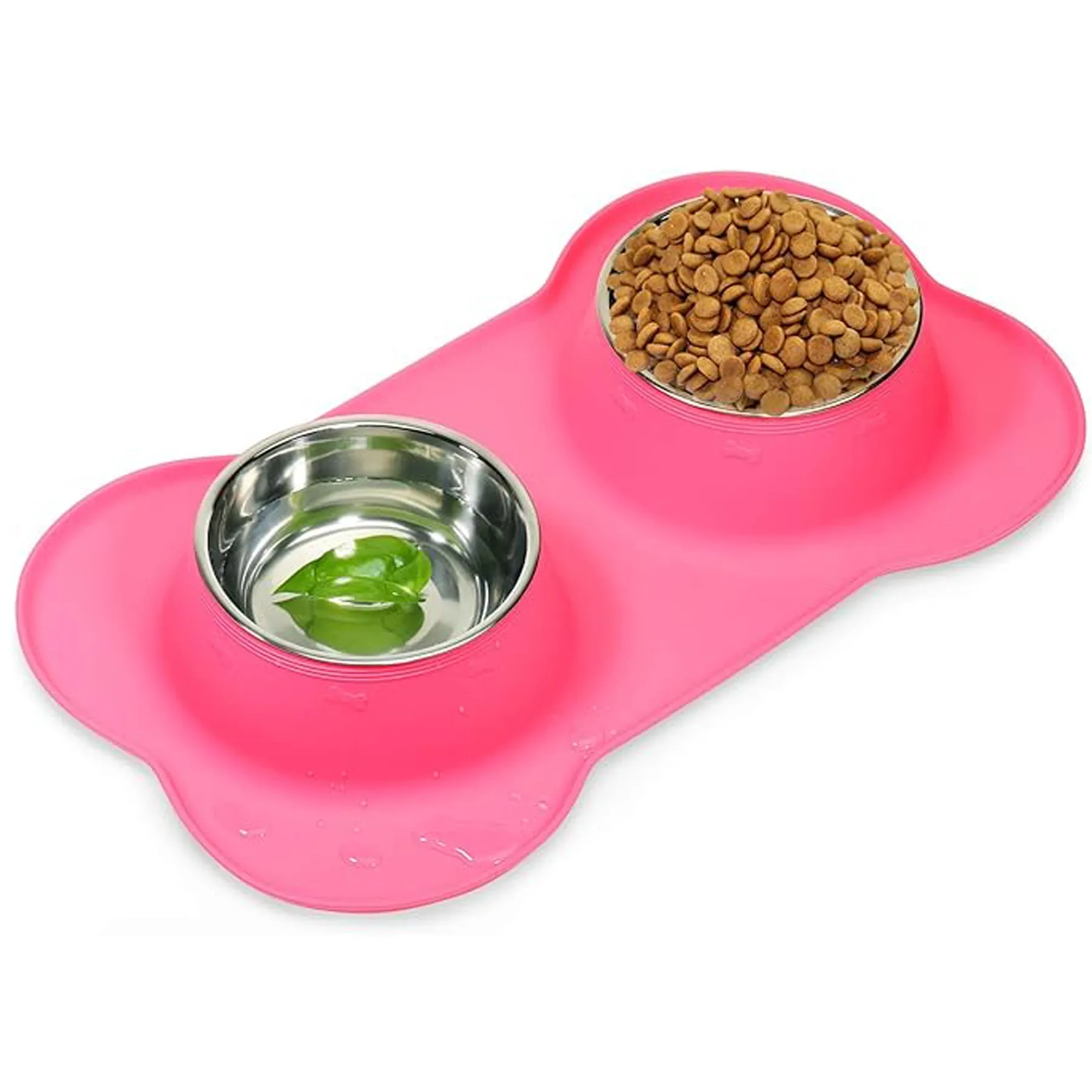 Dog Bowls 2 Stainless Steel Puppies 3