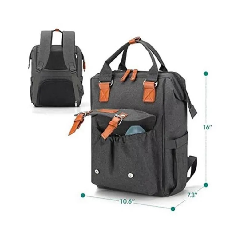 High Quality Diaper Bag Backpack W/ Insulated Pockets 5