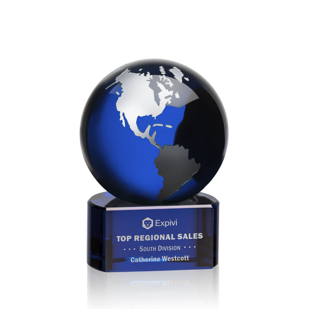 Marcana Globe Award - Blue/Silver 3