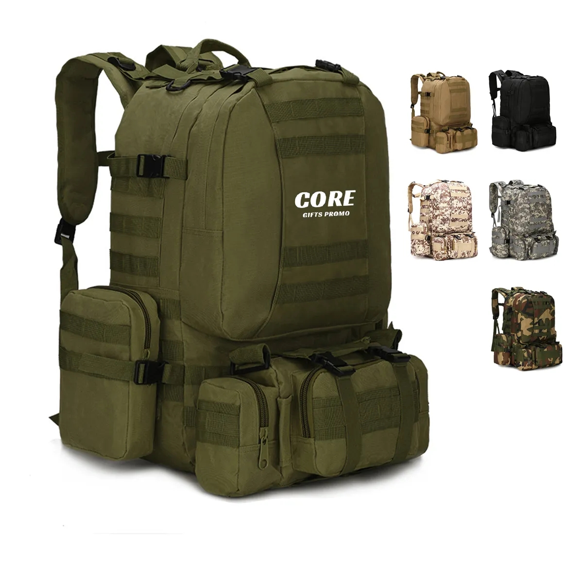 60L Large Capacity Detachable Tactical Backpack 1