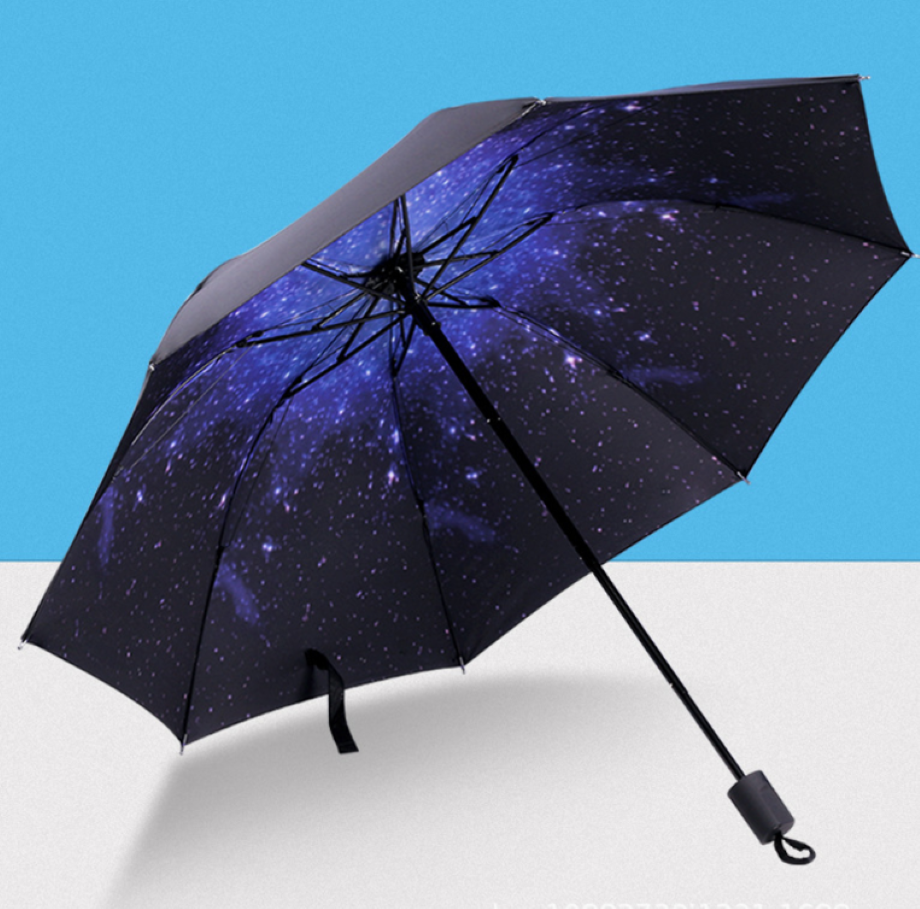 Starry Sky Three Fold Umbrella 2