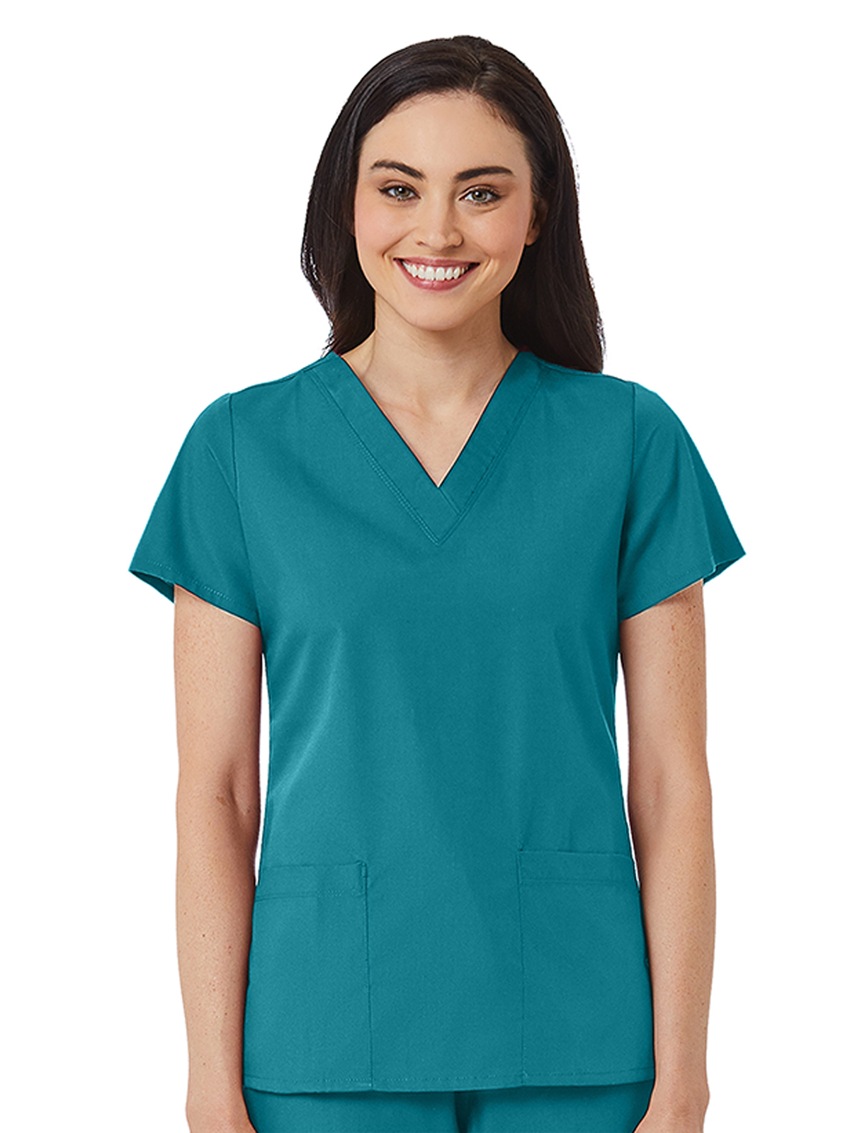Maevn - Red Panda - Women's V-Neck Two Pocket Top 20