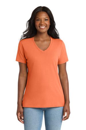 Port & Co Women's Core Cotton V-Neck Tee. LPC54V 49