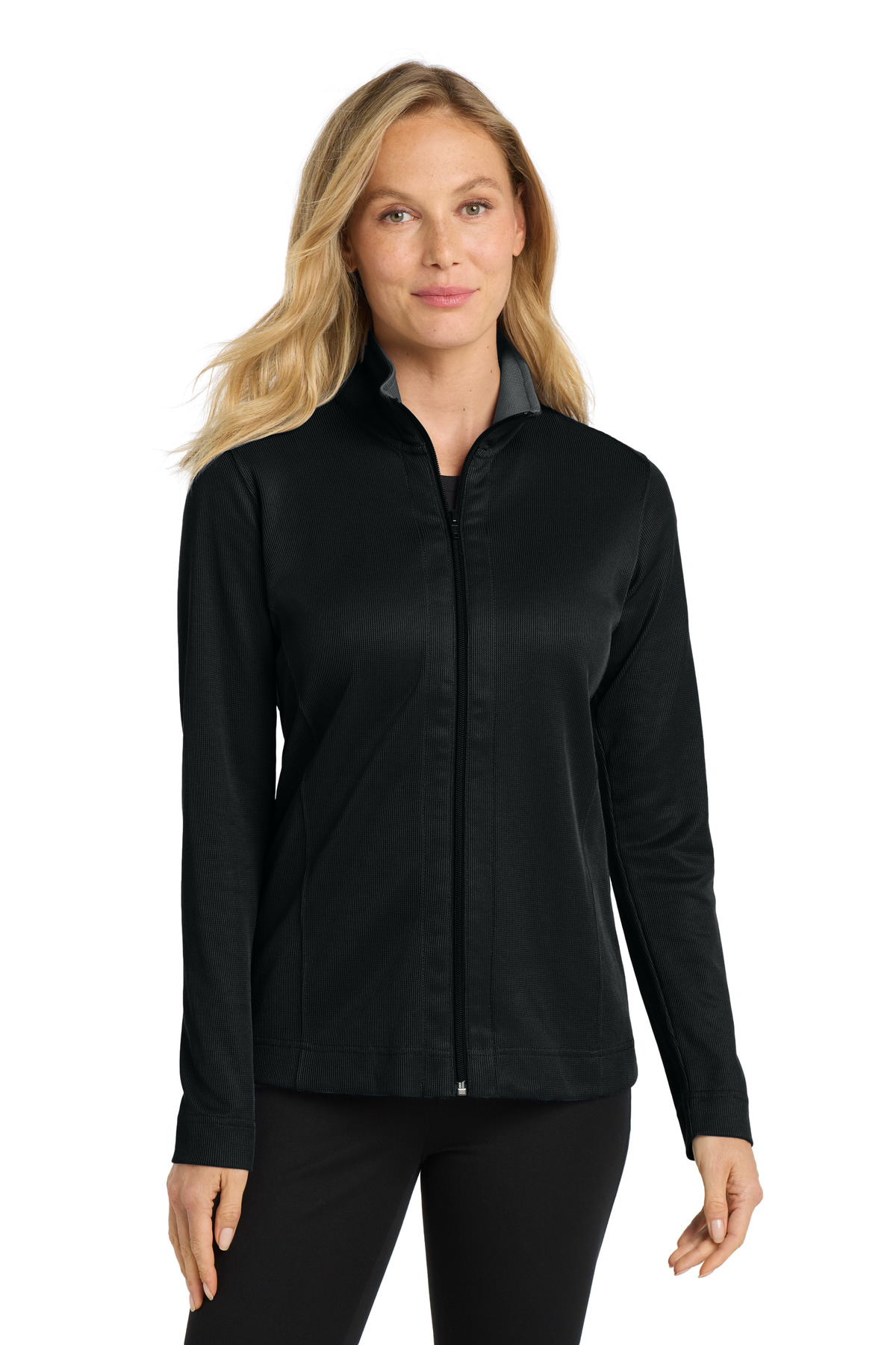 Women's Vertical Texture Full-Zip Jacket
