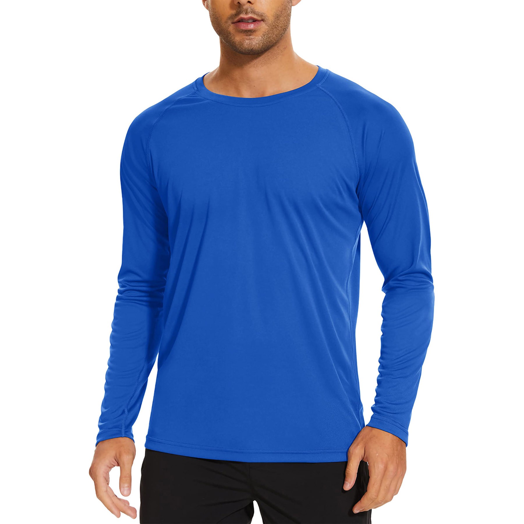 Men's Long Sleeve Ice Silk T-Shirt 15