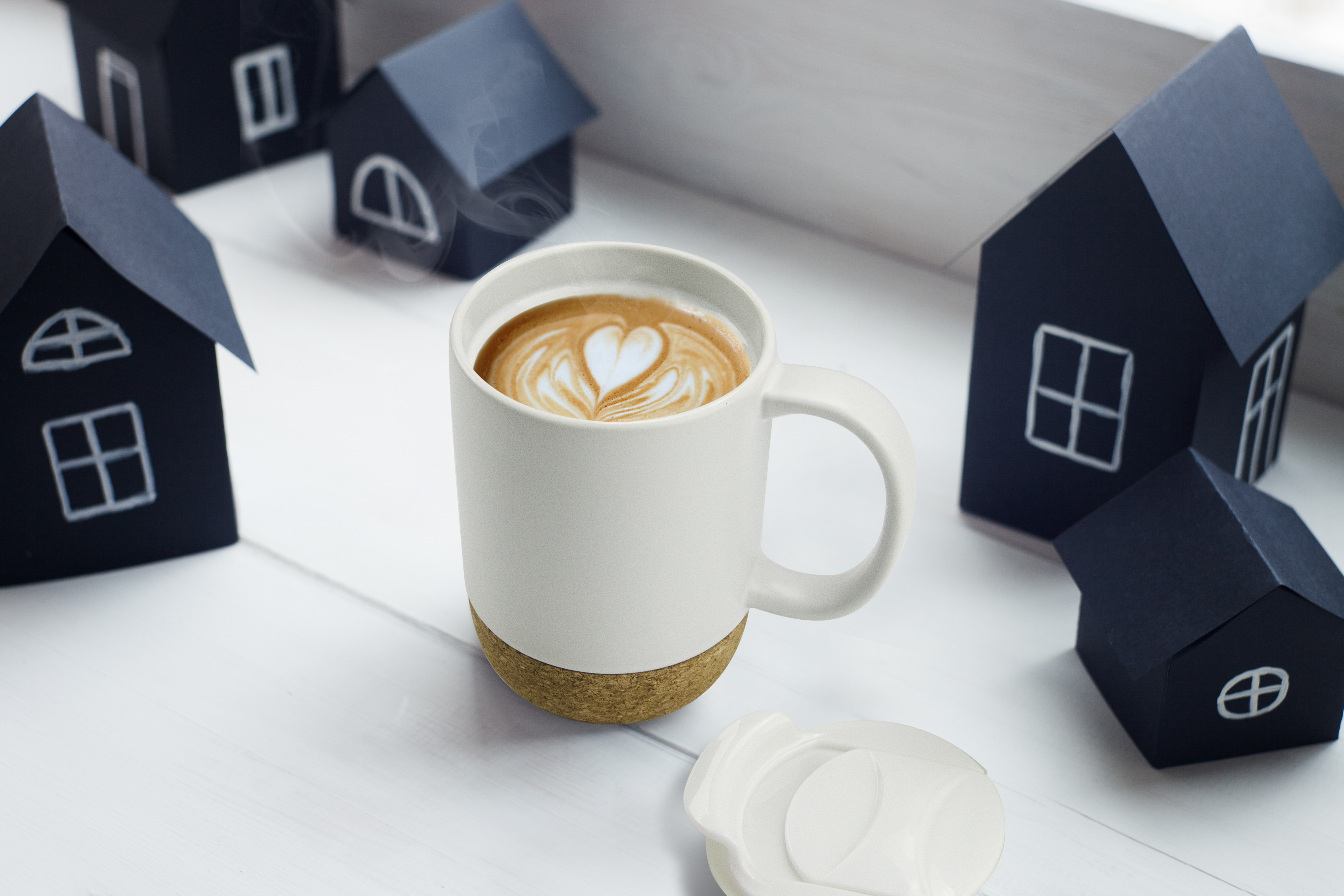 12 oz Asobu Cork Ceramic Coffee Mug 9