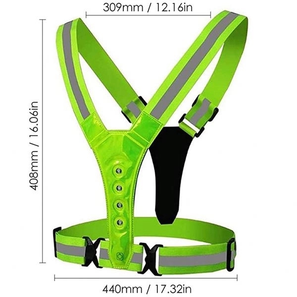 Adjustable Reflective LED Vest 5
