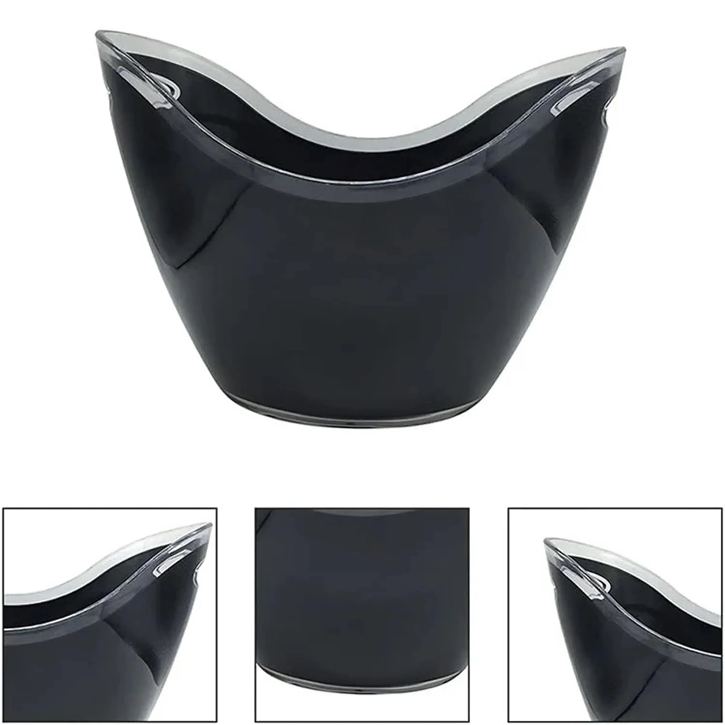 Stylish 8L PVC Ice Bucket with Handles 3