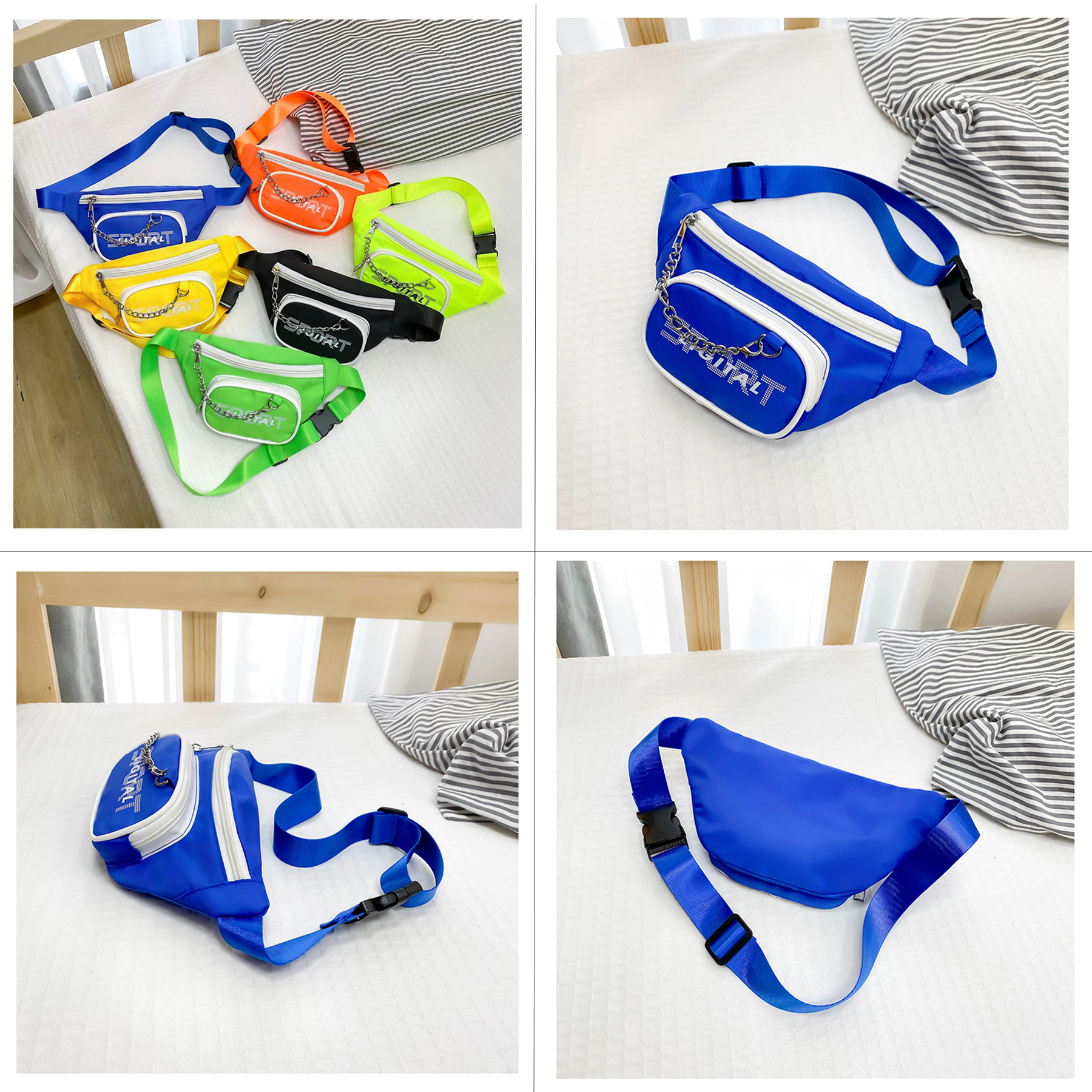 Nylon children Waist Pack Fashion Bag for sports holiday 5