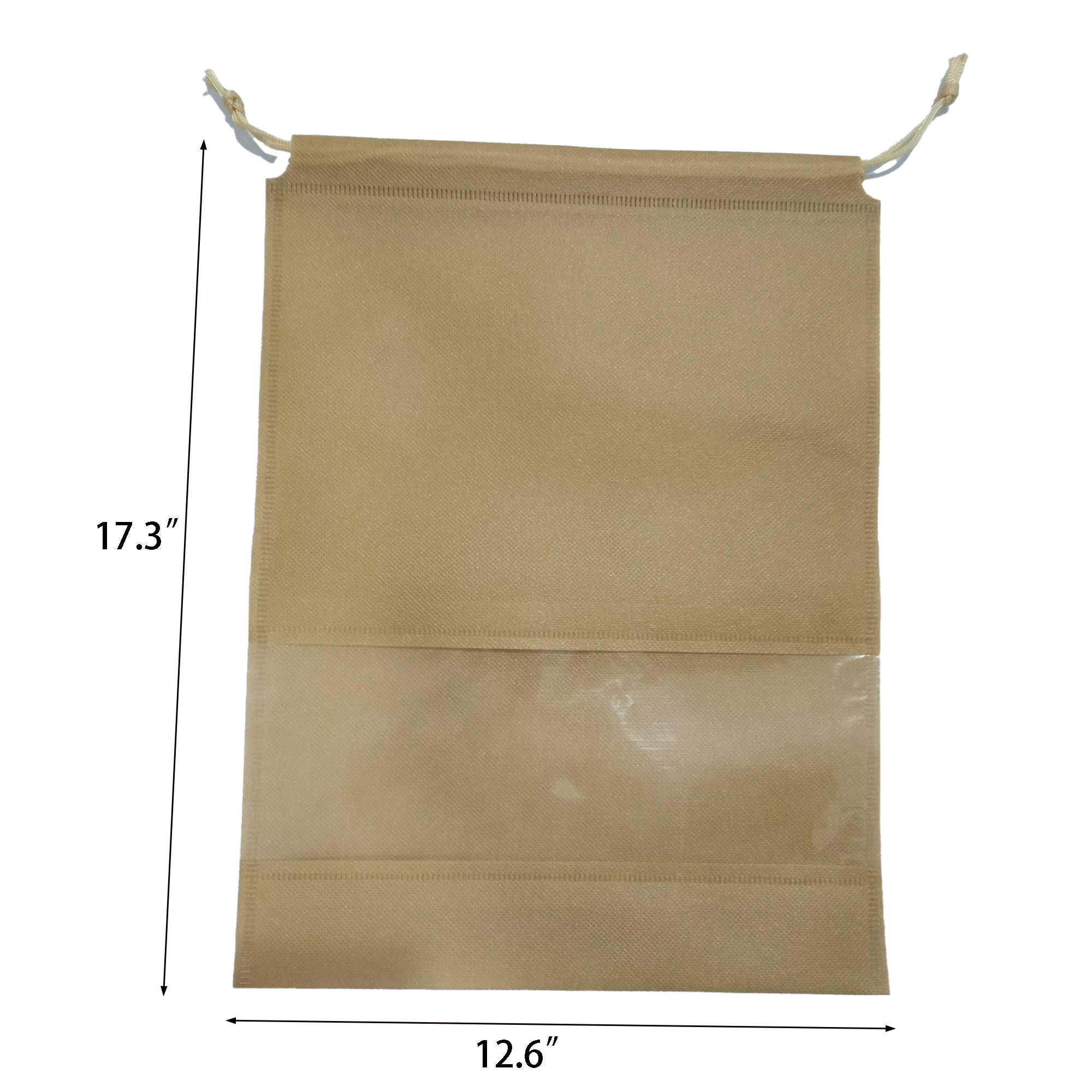 Non-Woven Shoe Bag with Clear Window ?C 12.6" ?? 17.3" 1