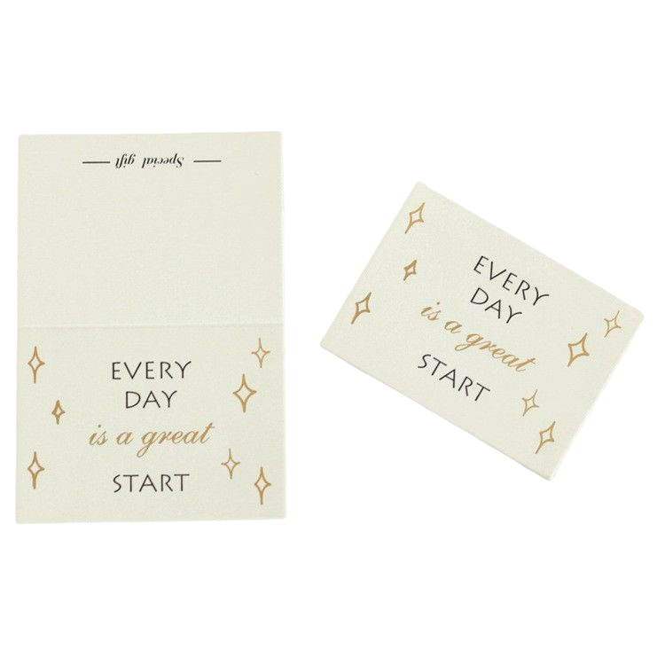 Gold Stamping Folding Greeting Card (5 1/2" x 3 5/8") 1