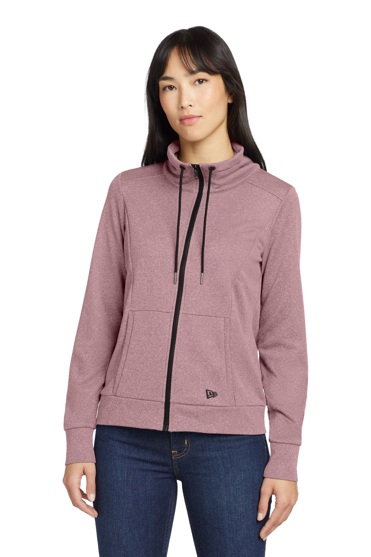 New Era Women's Performance Terry Full-Zip Cowl LNEA530 26