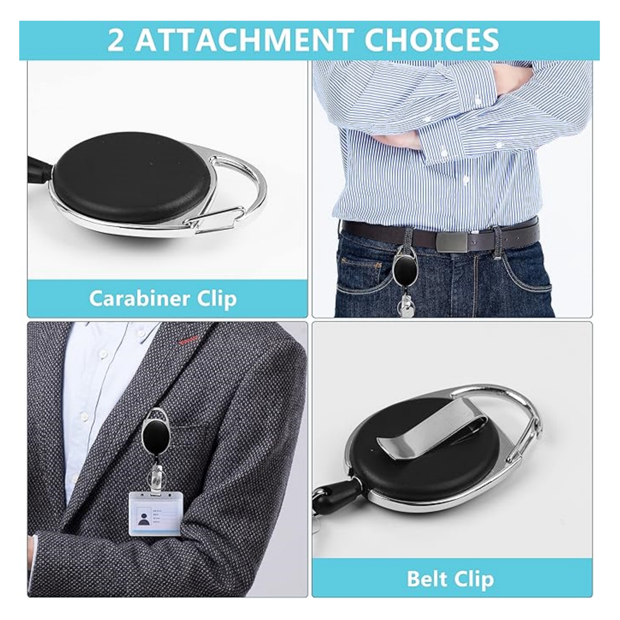 ID Badge Holder With Retractable Badge Reel 5
