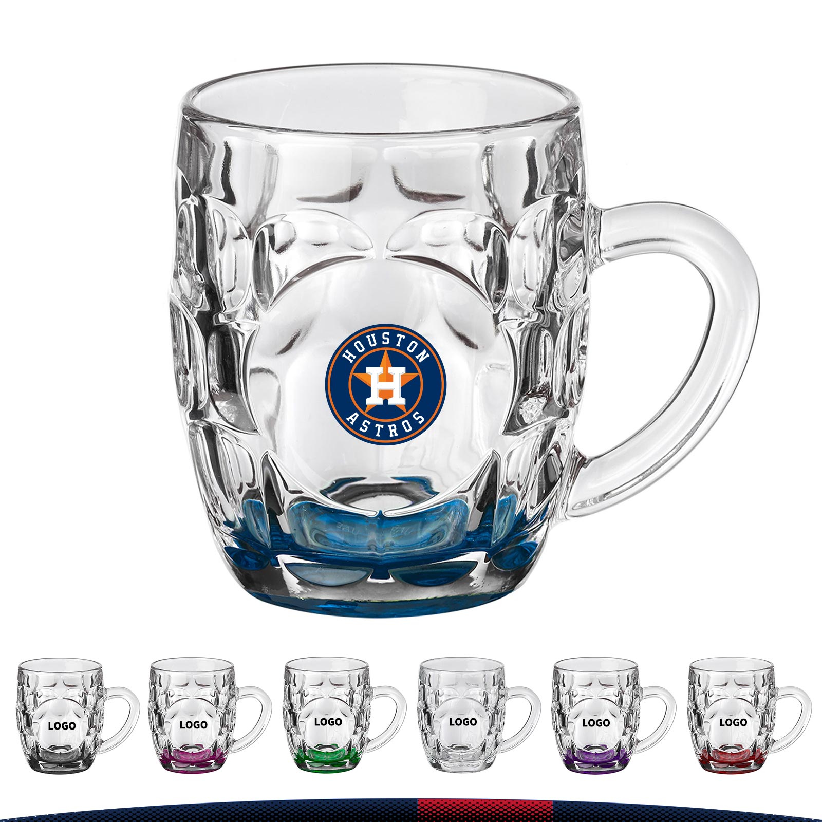 Tailian 10 oz. ARC Britannia Glass Beer Mugs 7