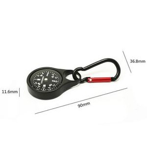Mini Survival Compass With Carabiner 3