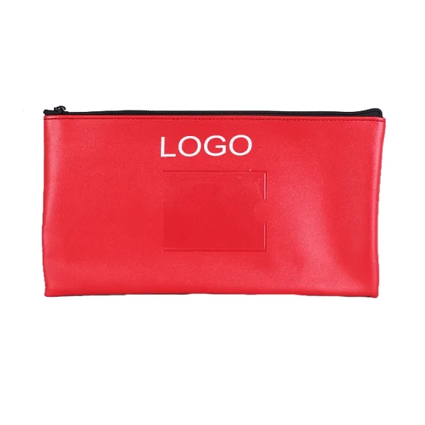 Vinyl Custom Bank Bag - 11"w x 6"h 3