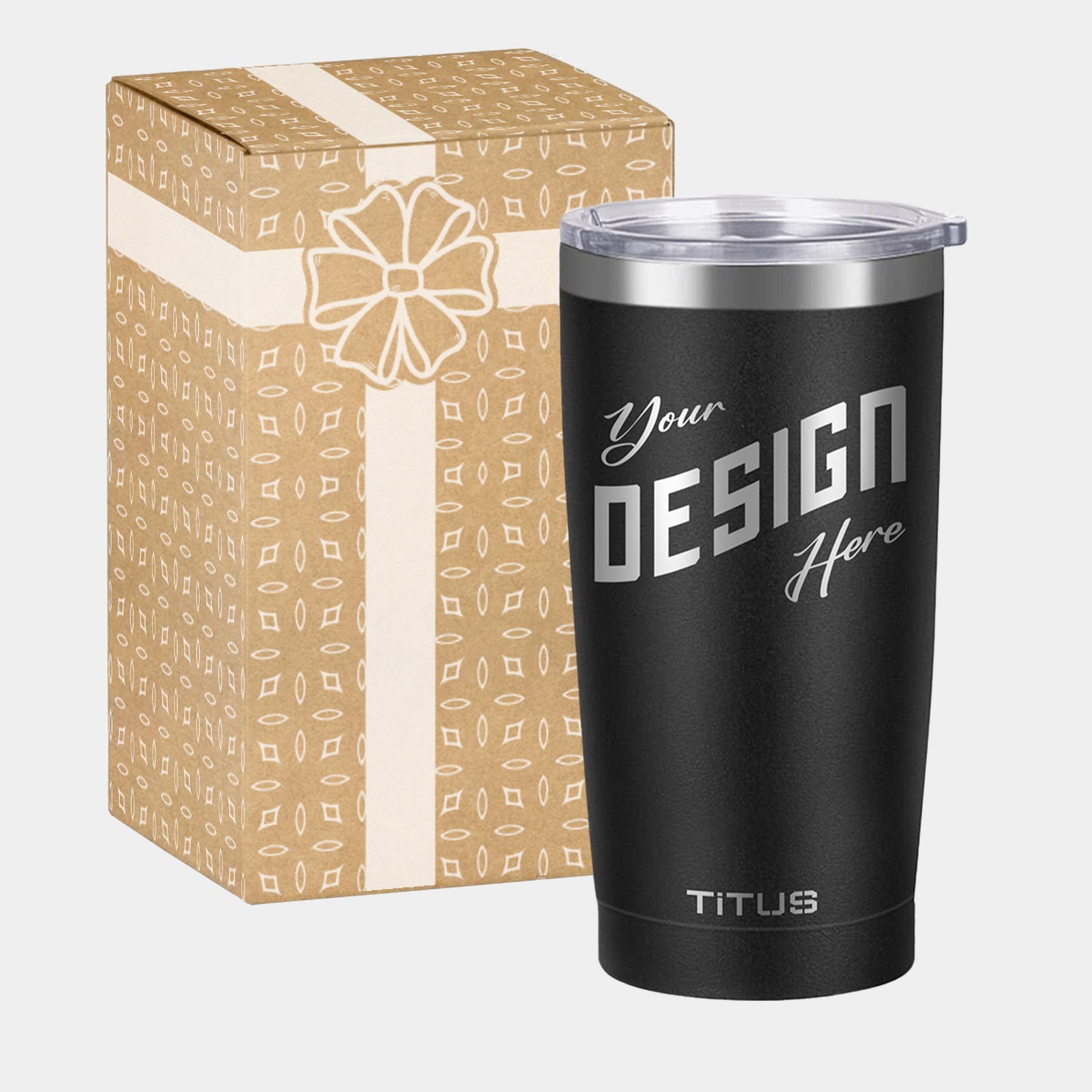 Premium 20 oz TiTUS® Double Wall Stainless Steel Insulated Tumbler Gift Box Set 2