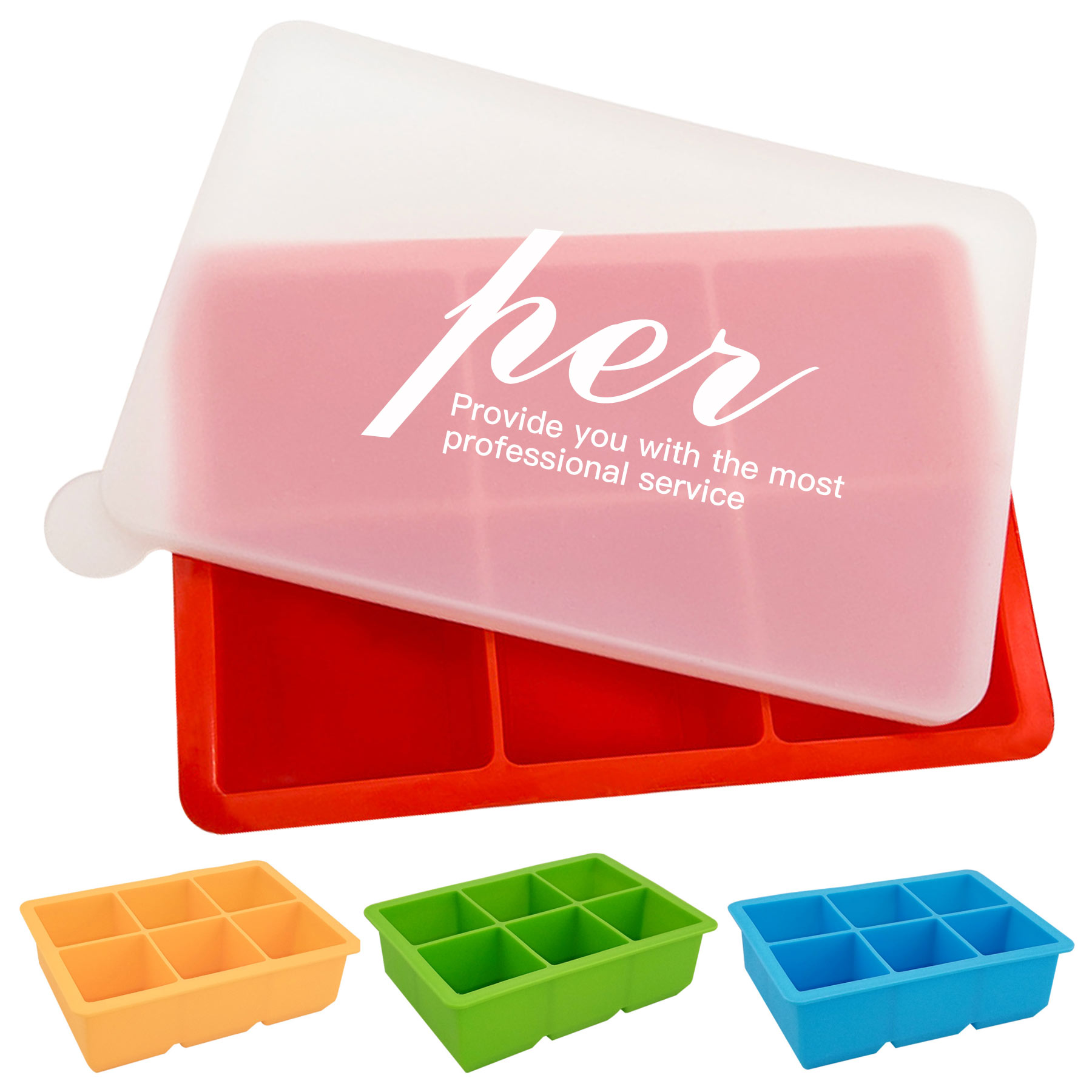 Square Shape Silicone Ice Cube Tray Mold 2
