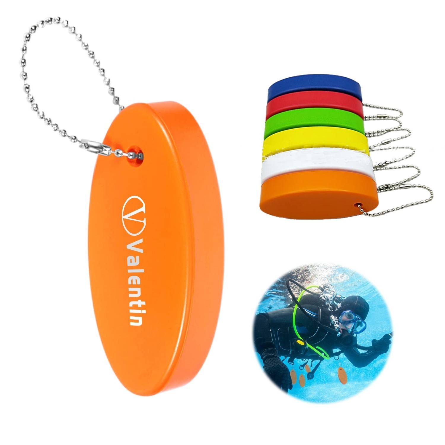Oval Floater Keychain 4