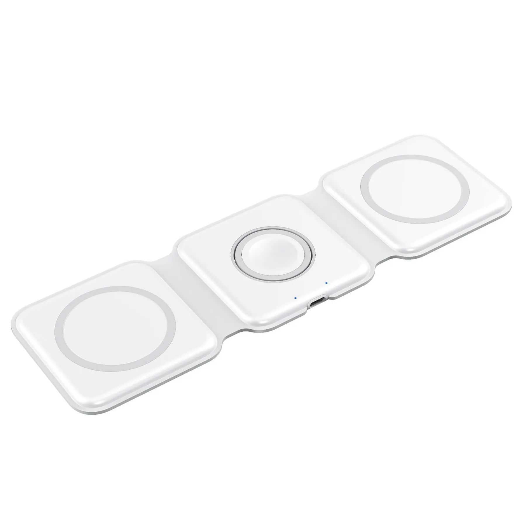15W 3-in-1 Magnetic Wireless Charger with Foldable Qi Stand 9