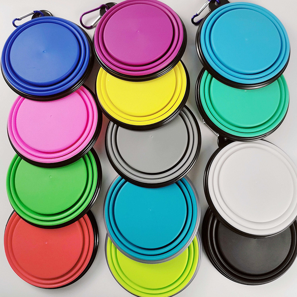 Collapsible Dog Bowl with Carabiner 1