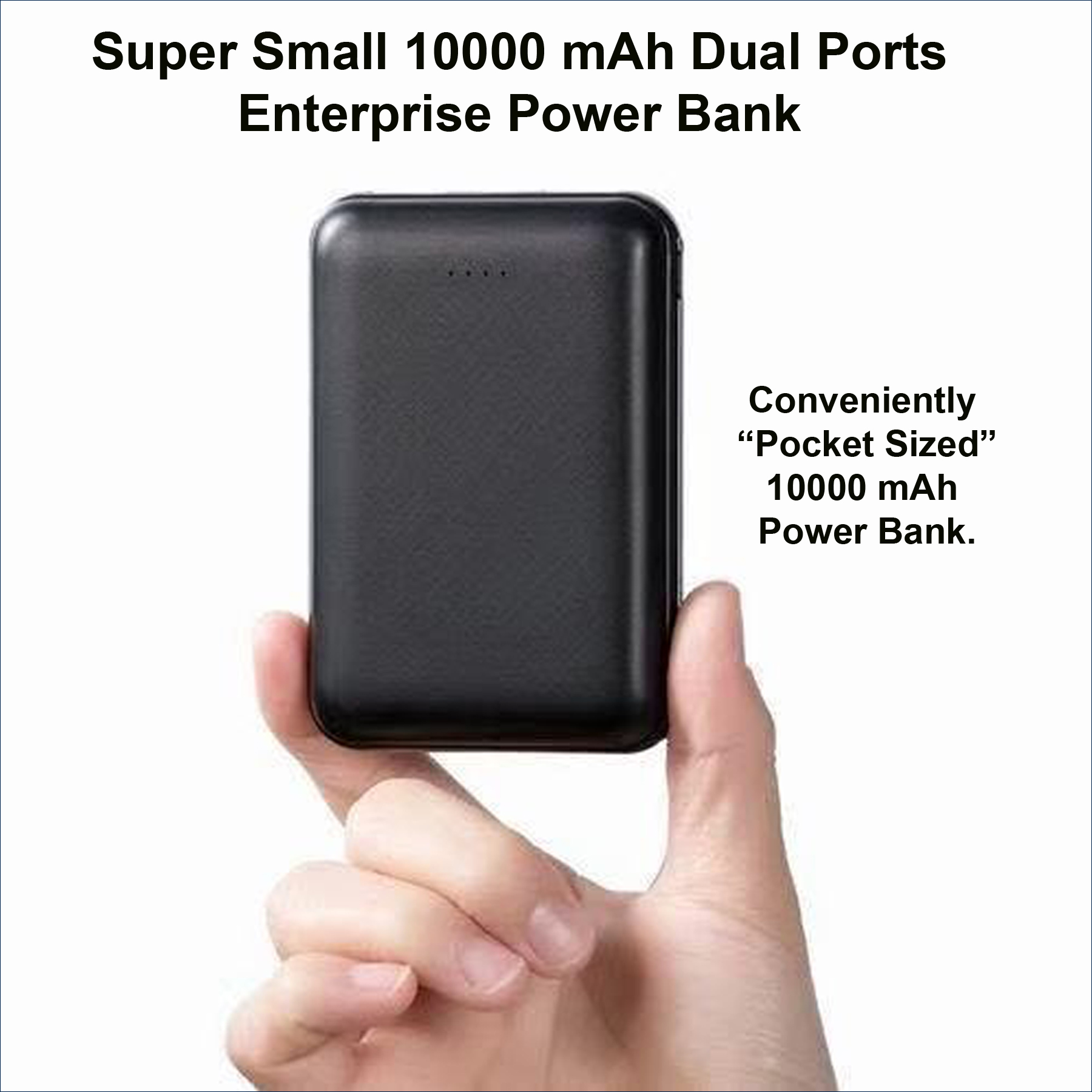 Pocket Sized 10000 mAh Enterprise Power Bank - Dual Ports 2