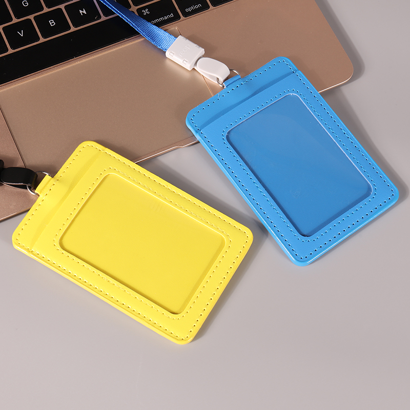 PU Leather ID Badge Holder 7